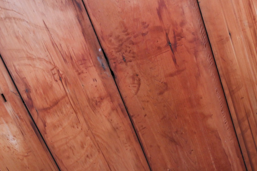 Les traces de sang
