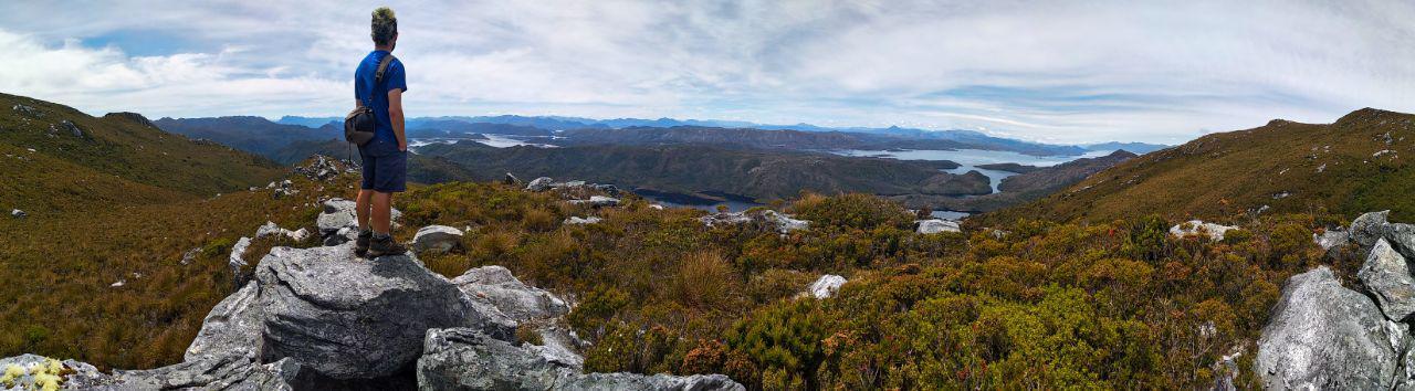 Panorama of Dante at the Cradle Mountain