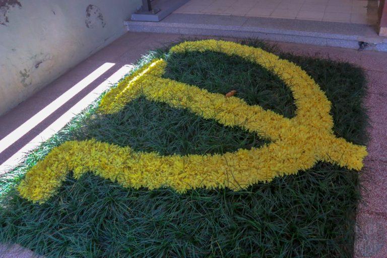 Communist flowers' carpet