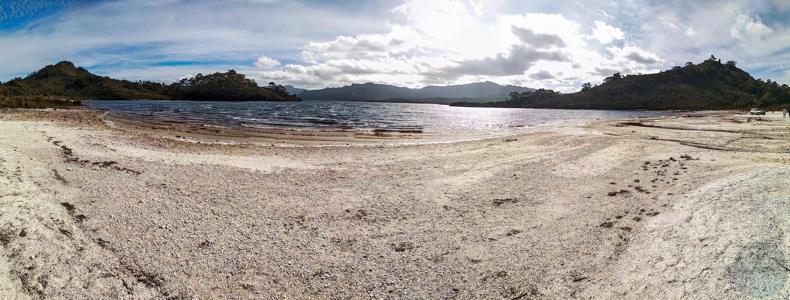 A panorama of Teds Beach campground, free if you have the Park pass! - © dMb 2020 (oops, wrong watermark hihi)